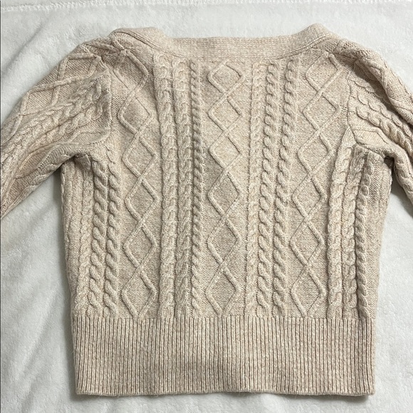 Jessica Simpson Light Tan Cable Knit Cardigan - Picture 4 of 8
